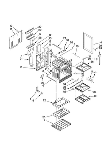 Chassis Parts Diagram and Parts List for MGR6775BDB19  Maytag Range