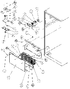 Air Flow Diagram and Parts List for 85378-P1117202W  Amana Refrigerator
