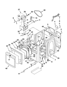Part Location Diagram of W10283296 Whirlpool PANEL
