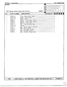 Part Location Diagram of 67739-1 Whirlpool PAD, FRZ. COMPT.