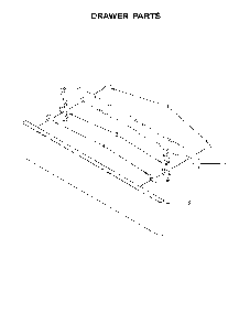 Drawer Parts Diagram and Parts List for 66442793710  Kenmore Range
