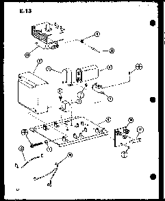 Magnetron/transformer Diagram and Parts List for RRL-5D P75590-7M Amana Microwave