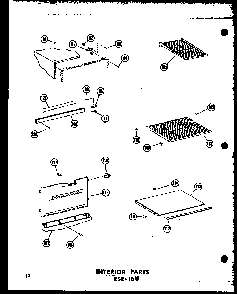 Section 11 Diagram and Parts List for ESRF-16W-C-P60303-23WC  Amana Refrigerator
