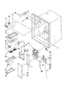 Refrigerator Liner Parts Diagram and Parts List for JFI2089AEP9  Jenn-Air Refrigerator