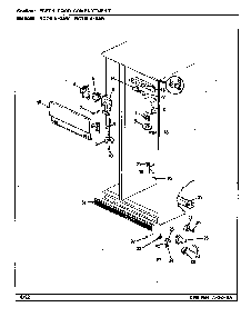 Fresh Food Compartment Diagram and Parts List for RC24LA-3AW BS81D Magic Chef Refrigerator
