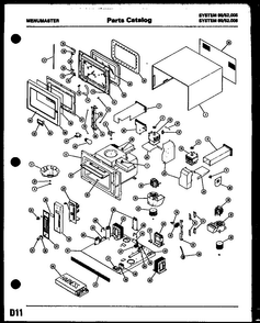 Section 3 Diagram and Parts List for 80 52005 Amana Microwave