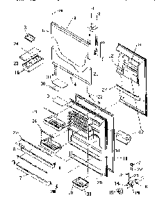 Refrigerator Door Diagram and Parts List for TW18S2W-P1194401W  Amana Refrigerator