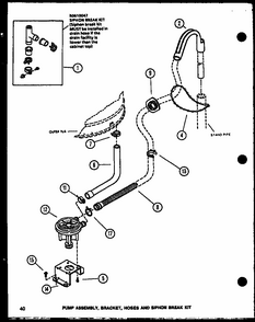 Section 13 Diagram and Parts List for LW2503W P1118410WW Amana Washer
