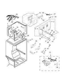 Part Location Diagram of W10861170 Whirlpool DIFFUSER