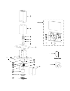 Hood Parts Diagram and Parts List for JXI8736DS00  Jenn-Air Range Hood