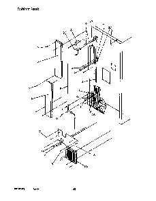 Cabinet Back Diagram and Parts List for TR22S4E-P1196203WE  Amana Refrigerator