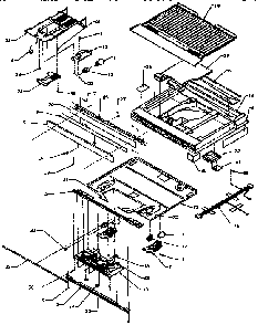 Divider Block Diagram and Parts List for TXI18R2-P1179501W  Amana Refrigerator