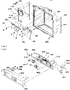 Ice/water Cavity And Electronic Bracket Assy Diagram and Parts List for SXD322L-P1313901WL  Amana Refrigerator