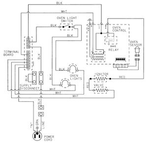 Wiring Information Diagram and Parts List for CWG3600AAB0  Maytag Wall Oven