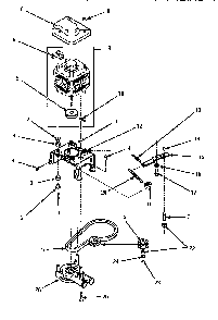 Motor, Mtg Brkt, Belt, Pump & Idler Assy Diagram and Parts List for LWM423L-P1176404WL  Amana Washer