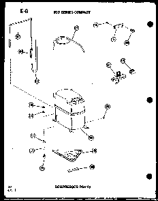 Compressor Parts Diagram and Parts List for 11-5J P54336-67R Amana Air Conditioner