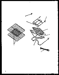 Elements/rack Diagram and Parts List for EBE22AA0CEH-P1142442NW  Caloric Range