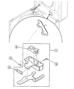 Lid Switch Diagram and Parts List for SWT921WN  Speed Queen Washer