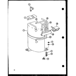 Part Location Diagram of D6874401 Whirlpool Compressor res3-0175