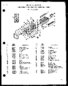 50 Cycle 8 Cube Compact Ice Maker Diagram and Parts List for SRI-22E-A-P74870-21WA  Amana Refrigerator