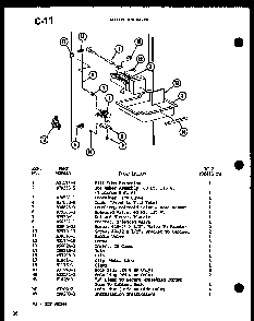 Section 6 Diagram and Parts List for TL20F-P76164-2W  Amana Refrigerator