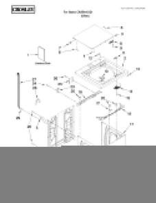 Top And Cabinet Parts Diagram and Parts List for CAW9444XQ1  Crosley Washer