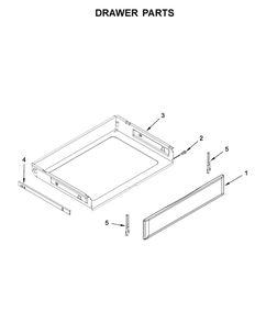 Drawer Parts Diagram and Parts List for YMER8800FZ1  Maytag Range