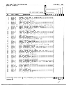 Fresh Food Compartment Page 2 Diagram and Parts List for 19504-0A  Admiral Refrigerator