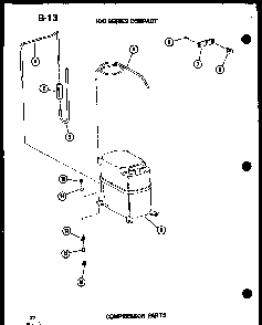 Compressor Parts Diagram and Parts List for ES9-2MS P54974-46R Amana Air Conditioner