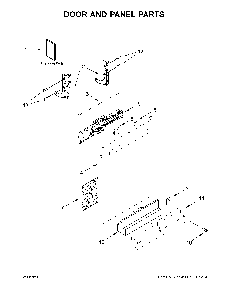 Door and panel parts Diagram and Parts List for MDB7959SHZ1  Maytag Dishwasher