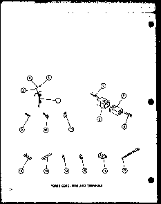 Power Cord Diagram and Parts List for TAA400 P77040-2W Amana Washer