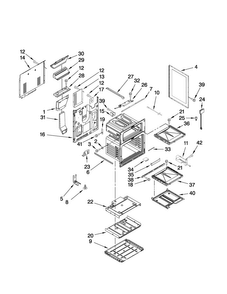 Chassis Parts Diagram and Parts List for MGR6775BDQ18  Maytag Range