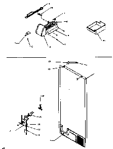 Factory Installed Ice Maker Diagram and Parts List for TG18R2-P1181701WW  Amana Refrigerator