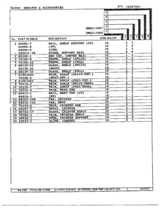 Shelves/accessories Page 2 Diagram and Parts List for HMG211460  Admiral Refrigerator
