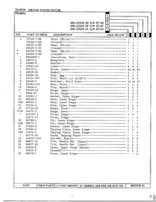 Fresh Food Door Page 2 Diagram and Parts List for 22824-0B  Admiral Refrigerator