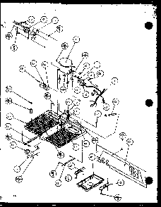 Section 2 Diagram and Parts List for TRG18QB3G-P1111315WG  Amana Refrigerator