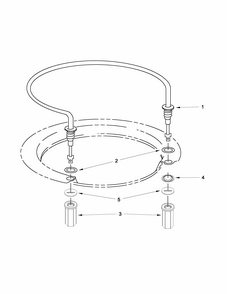 Heater Parts Diagram and Parts List for MDB8959SBB2  Maytag Dishwasher