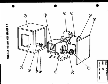 Lb Blower And Housing Assembly (lb2,3a/p53798-3c) (lb4,5a/p53798-4c) (lb4,5h/p53798-5c) Diagram and Parts List for RF2,3 P53802-1C Amana Air Conditioner