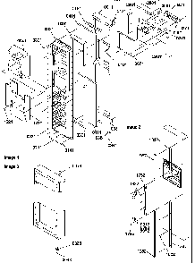 Freezer Door Diagram and Parts List for SSD522TW-P1313602WW  Amana Refrigerator
