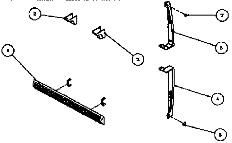 Accessory Kit Parts Diagram and Parts List for TX22R-P1157704W  Amana Refrigerator