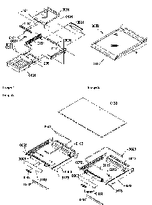 Shelving Assemblies Diagram and Parts List for TR21S4E-P1196105WE  Amana Refrigerator