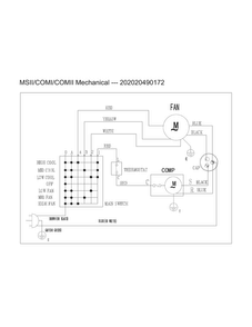 Wiring Diagram Diagram and Parts List for CAE8MR410A14  Crosley Air Conditioner