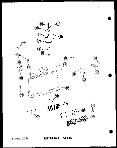 Exterior Parts Diagram and Parts List for RC-10PB P71304-2M Amana Microwave