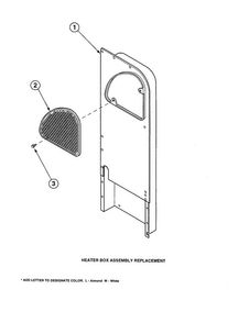 Heater Box Assembly Replacement Diagram and Parts List for LG8609LW-PLG8609L2  Amana Washer Dryer Combo