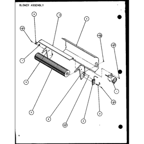 Blower Assembly 3 Diagram and Parts List for PTC12400EC P9872415R Amana Air Conditioner