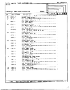 Fresh Food Outer Door Page 3 Diagram and Parts List for 22714  Maytag Refrigerator