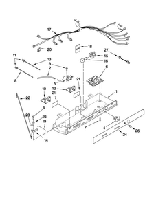 Control Parts Diagram and Parts List for MSD2273VES02  Maytag Refrigerator