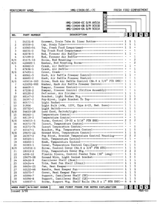 Fresh Food Compartment Page 2 Diagram and Parts List for 19404-OC  Admiral Refrigerator