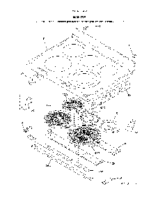 Main Top Diagram and Parts List for 79097723412  Kenmore Range