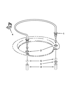 Heater Parts Diagram and Parts List for ADB1400PYB2  Amana Dishwasher
